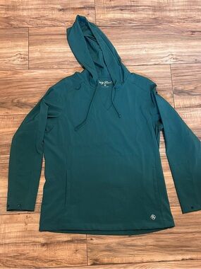 Green Hooded Pullover scrub top